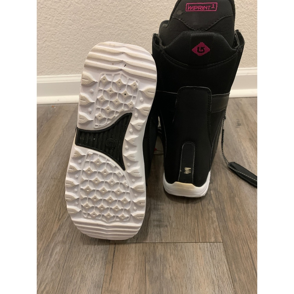 Burton Mint Women's Snowboard Boots Size 8 Black Pink Speed Zone Imprint 1 - Picture 3 of 11